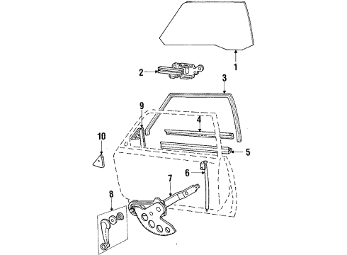 1985 Mercury Marquis Front Door Diagram