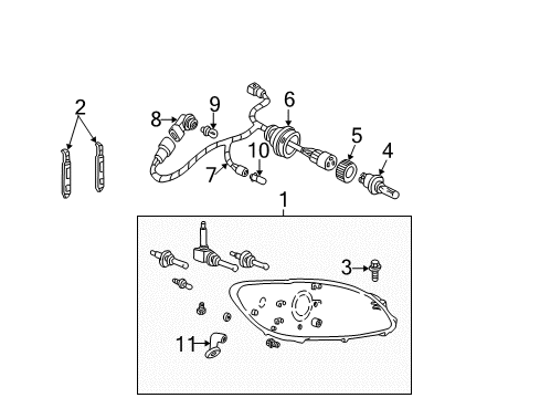 2002 Ford Taurus Headlamps Diagram
