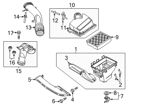 2013 Lincoln MKZ Air Intake Diagram