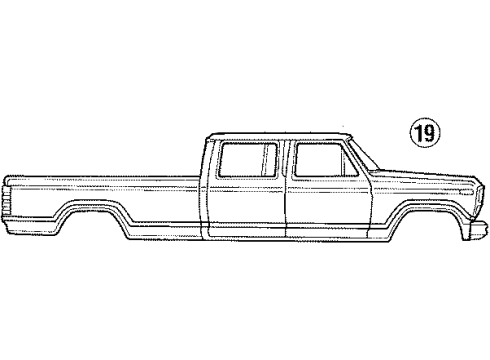 1985 Ford F-150 Stripe Tape Diagram 8 - Thumbnail
