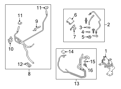 2016 Ford Edge Trans Oil Cooler - Belts Diagram 4 - Thumbnail