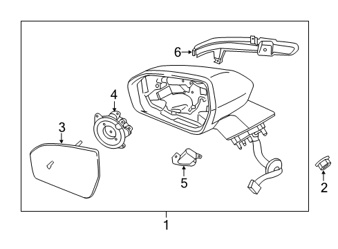 2017 Lincoln MKX Mirrors Diagram