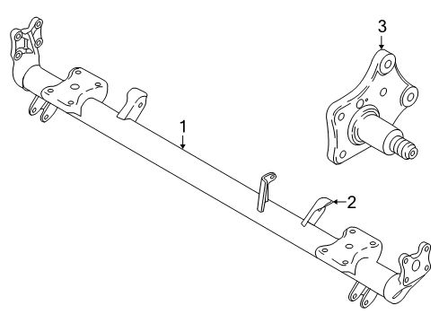 2011 Ford Transit Connect Axle Components - Rear Diagram