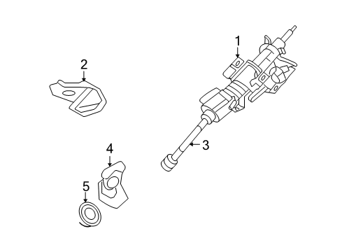2009 Ford Fusion Steering Column Assembly Diagram
