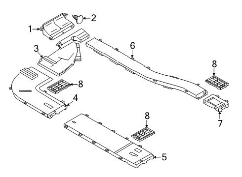 2025 Ford Transit-150 Ducts & Louver Diagram