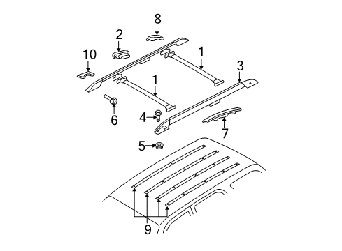2006 Ford Explorer Luggage Carrier Diagram