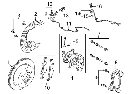 2021 Ford Ranger Disc - Brake Diagram for KB3Z-2C026-A