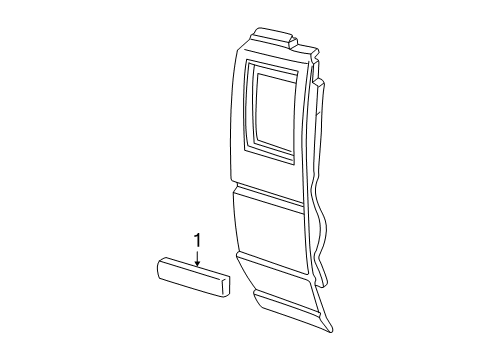 2005 Ford Ranger Exterior Trim - Cab Diagram