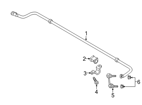 2015 Ford Fusion Stabilizer Bar & Components Diagram