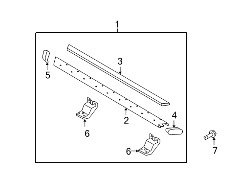 2007 Ford F-150 Running Board Diagram 3 - Thumbnail