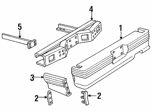 1989 Ford Ranger Pad Diagram for F1TZ-17B807-B