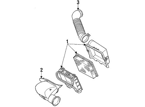 1987 Mercury Cougar Air Inlet Diagram