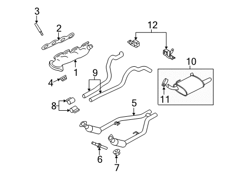 2010 Ford Mustang Exhaust Manifold Diagram