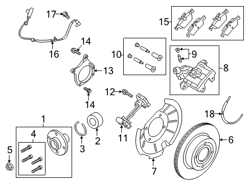 2018 Ford EcoSport Brake Components Diagram 3 - Thumbnail