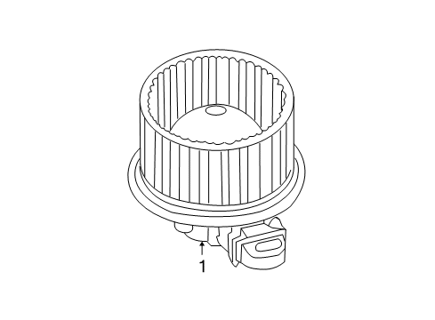 2012 Ford Escape Blower Motor & Fan Diagram