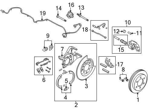 2014 Ford F-150 Rear Brakes Diagram