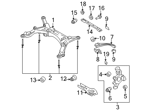 2005 Mercury Montego Rear Suspension Components Diagram