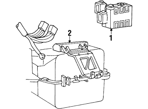 1998 Ford Crown Victoria Electrical Components Diagram 2 - Thumbnail