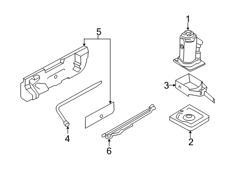 2016 Ford Transit-250 Jack & Components Diagram