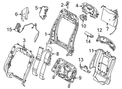 2025 Lincoln Nautilus Support - Seat Back - Lumbar Diagram for R2JZ-7863100-A