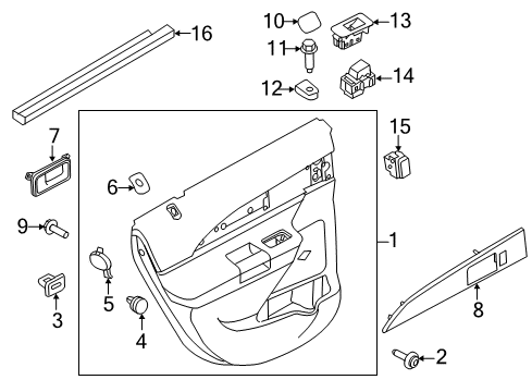 2012 Lincoln MKX Window Switch Diagram for BA1Z-14529-AB