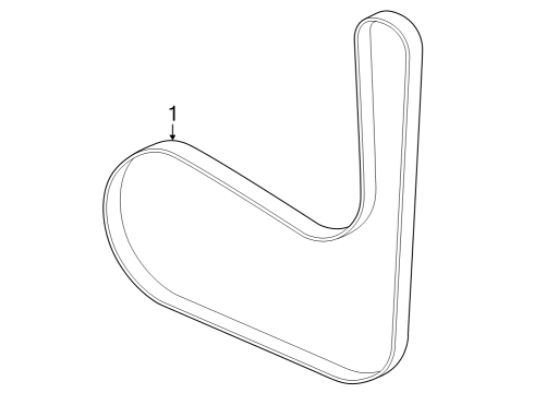 2024 Ford Escape Belts & Pulleys Diagram
