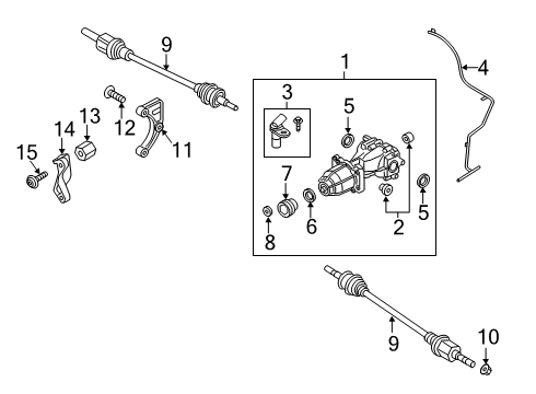 2021 Lincoln Nautilus Shaft Assembly Diagram for K2GZ-4K138-E