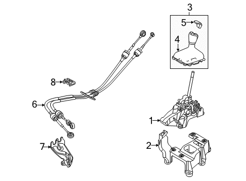 2013 Ford Focus Transaxle Diagram for CV6Z-7002-C