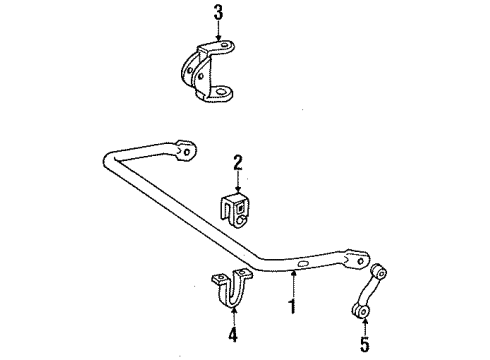 1994 Ford Explorer Stabilizer Bar & Components Diagram 3 - Thumbnail