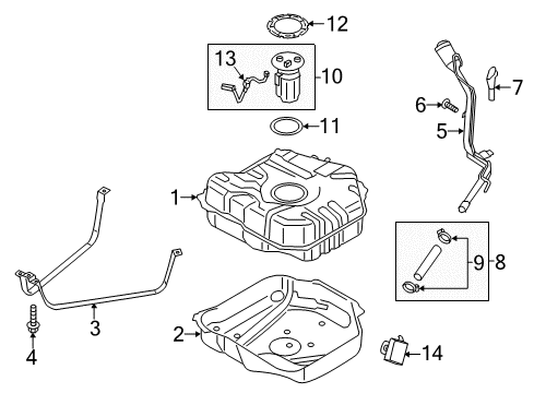 2017 Ford C-Max Senders Diagram
