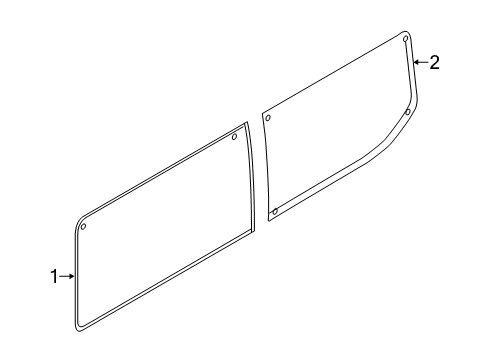 2017 Ford Transit-150 Glass - Side Panel Diagram 5 - Thumbnail