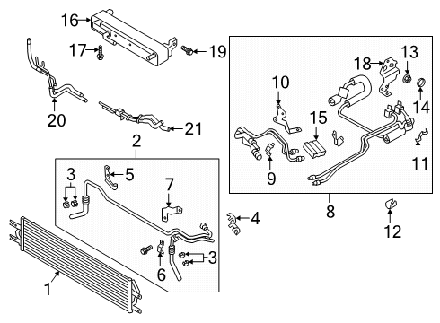 2021 Ford Explorer Trans Oil Cooler Diagram