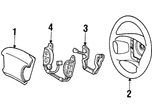 1995 Mercury Mystique Damper Assembly Diagram for F5RZ3F690AE