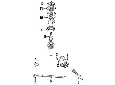 1995 Ford Windstar Front Suspension Components Diagram