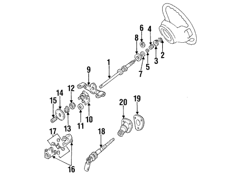1994 Mercury Villager Shaft & Internal Components Diagram