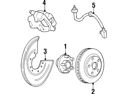 1994 Lincoln Mark VIII Rear Brakes Diagram