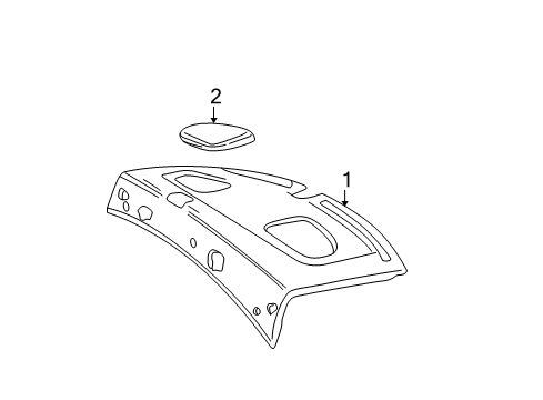 2005 Mercury Montego Interior Trim - Rear Body Diagram