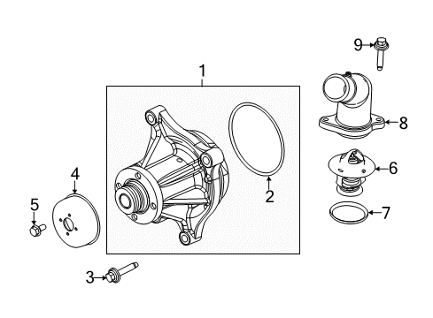 2013 Ford F-250 Super Duty Water Pump Diagram