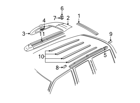 1995 Ford Explorer Luggage Carrier Diagram