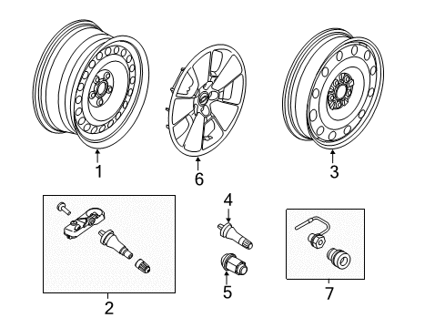 2014 Ford Explorer Wheels Diagram 3 - Thumbnail