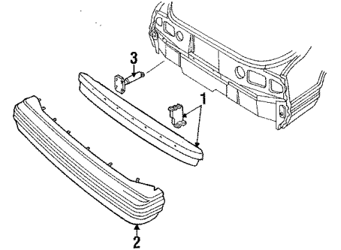 1985 Ford Mustang Rear Bumper Diagram