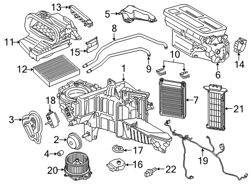 2020 Ford F-150 Blower Motor & Fan Diagram 3 - Thumbnail