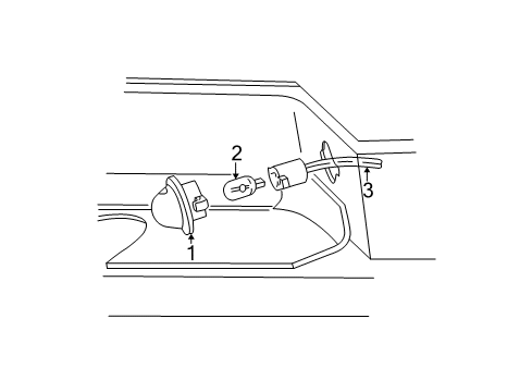 1997 Ford F-250 License Lamps Diagram