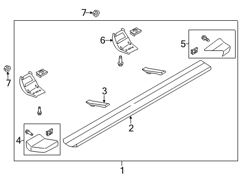 2022 Ford F-350 Super Duty Running Board Diagram 10 - Thumbnail