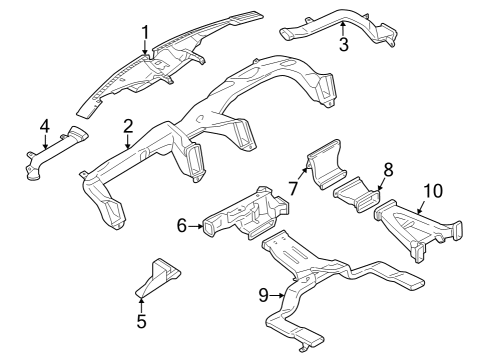 2024 Ford F-150 Lightning Ducts Diagram