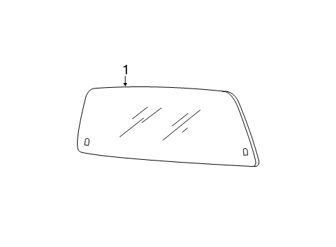 2011 Ford F-250 Super Duty Glass & Hardware - Back Glass Diagram
