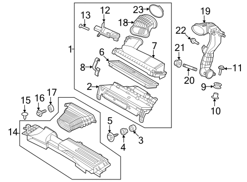 2024 Ford Escape Hose - Air Diagram for PZ1Z-9B659-E
