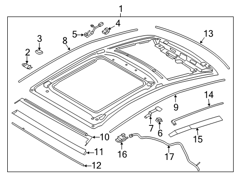 2017 Lincoln MKZ Sunroof Diagram
