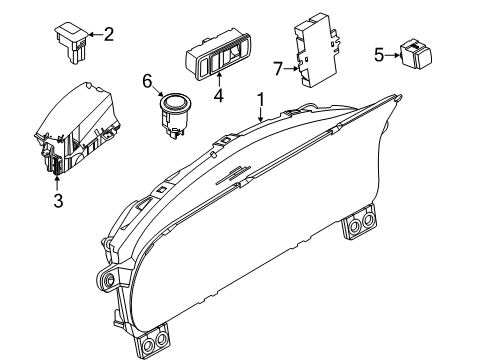 2024 Lincoln Aviator Cluster & Switches Diagram