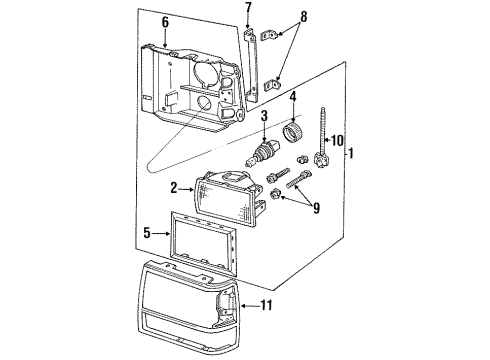 1990 Ford Ranger Bulbs Diagram